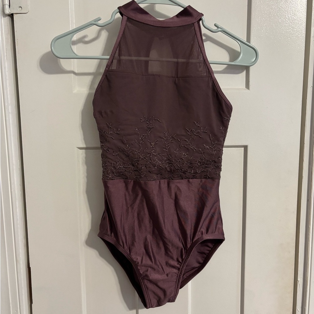 Suffolk High Neck Mesh Lace Women’s Leotard